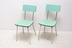 Pamono Set of Czechoslovak Cafe Chairs in Formica, 1960s