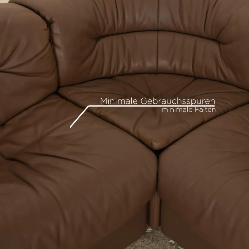 Pamono Set of DS 14 Leather Sofa Set from De Sede> Living Room Sets