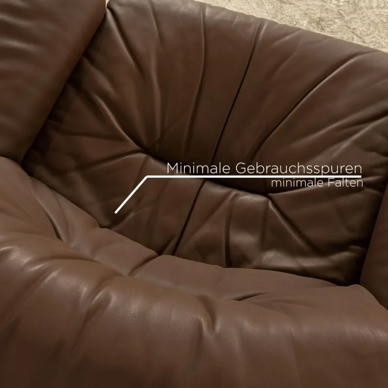 Pamono Set of DS 14 Leather Sofa Set from De Sede> Living Room Sets