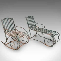 Outlet Pamono Set of English Garden Loungers, 1910s
