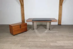 Clearance Pamono Set of Executive Desk and Credenza by Hans von Klier for Skipper, Italy, 1972