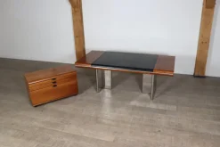 Clearance Pamono Set of Executive Desk and Credenza by Hans von Klier for Skipper, Italy, 1972