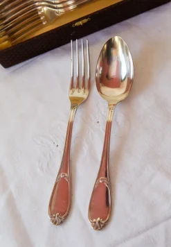 Pamono Set of French Cutlery by Ercuis, Set of 12><noscript><img width=