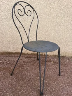 Best Pamono Set of Garden Chairs in Wrought Iron