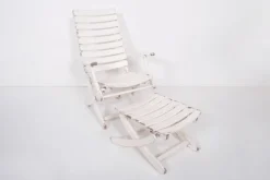 Pamono Set of Garden Lounge Chair with Footstool