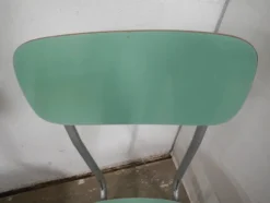 Sale Pamono Set of Green Formica Chairs, 1960s