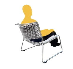 Outlet Pamono Set of Grey Accupunto Outdoor Chairs by Yos & Leonard Theosabrata, 2003