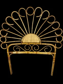 Best Pamono Set of Headboard in Bamboo and Rattan, Handcrafted Côte Dazur, France, 1960s