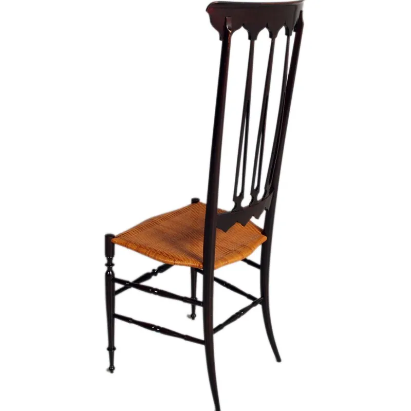Pamono Set of High Back Chiavarina Chair by Gio Ponti for Sac Chiavari, 1950s> Side Chairs & Dining Chairs