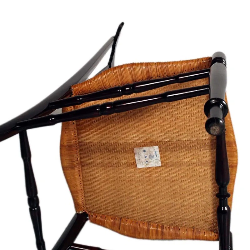 Pamono Set of High Back Chiavarina Chair by Gio Ponti for Sac Chiavari, 1950s> Side Chairs & Dining Chairs