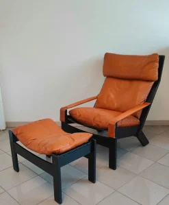 Pamono Set of Inca Chaise Longue and Ottoman by Peter Opsvik for Westnofa, 1970s> Daybeds & Chaises Lounges