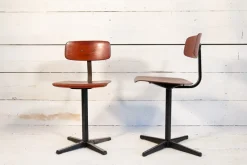 Pamono Set of Industrial School Chairs, 1960s><noscript><img width=