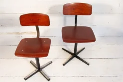Pamono Set of Industrial School Chairs, 1960s><noscript><img width=