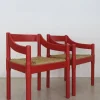 Pamono Set of Italian Chairs Model Carimate Design by Vico Magistretti for Cassina, 1960s> Side Chairs & Dining Chairs