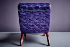 Discount Pamono Set of Italian Chaise Lounge with Ottoman in Prelle Curated Fabric by Julia King, 1930s