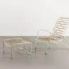 Pamono Set of Italian Deck Chair with Ottoman, 1950s> Garden Seating