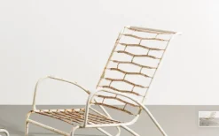 Pamono Set of Italian Deck Chair with Ottoman, 1950s><noscript><img width=
