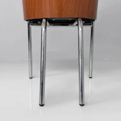 Pamono Set of Italian Modern Wood Metal and Leather King Costes Chairs by Philippe Starck, 1984><noscript><img width=