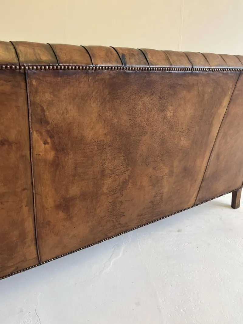 Clearance Pamono Set of Leather Sofa and Chair, Portugal, 1960s
