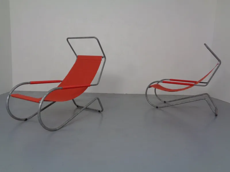 Online Pamono Set of Lido Sun Lounger by Battista & Gino Giudici for Wohnbedarf, 1999