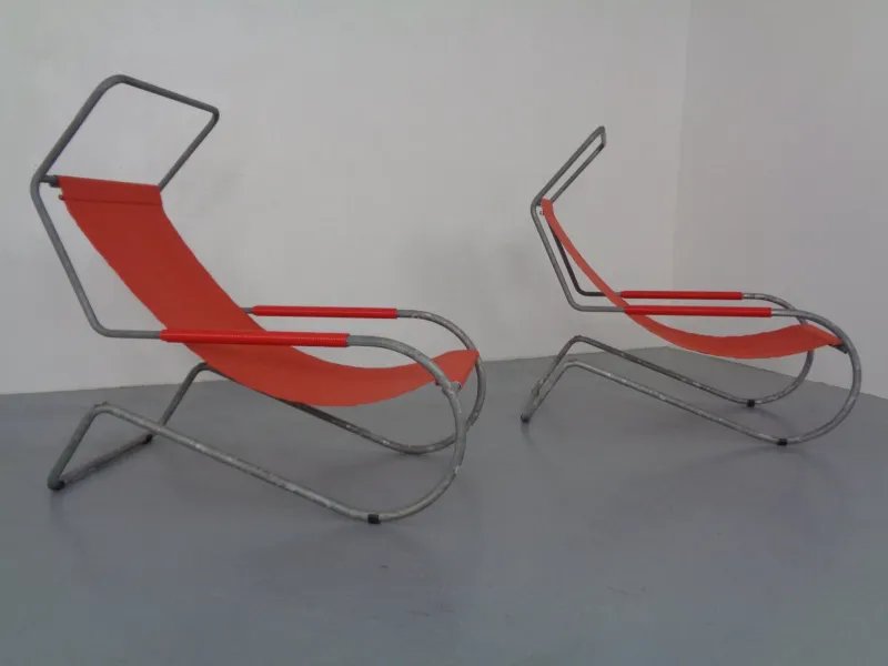 Online Pamono Set of Lido Sun Lounger by Battista & Gino Giudici for Wohnbedarf, 1999