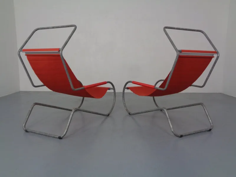 Online Pamono Set of Lido Sun Lounger by Battista & Gino Giudici for Wohnbedarf, 1999