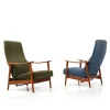 Pamono Set of Mid-Century Danish Teak Reclining Lounge Chairs, 1960s> Lounge Chairs & Armchairs