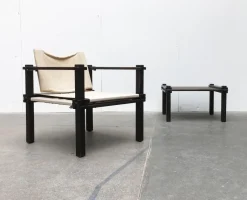 New Pamono Set of Mid-Century Farmer Series Chair & Table Set by Gerd Lange for Bofinger, 1960s