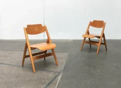Hot Pamono Set of Mid-Century German SE 18 Children Folding Chairs by Egon Eiermann for Wilde+spieth, 1950s