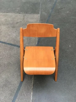 Hot Pamono Set of Mid-Century German SE 18 Children Folding Chairs by Egon Eiermann for Wilde+spieth, 1950s
