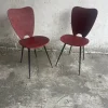 Pamono Set of Mid-Century Modern Red Dining Chairs, 1960s> Side Chairs & Dining Chairs