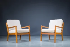 Pamono Set of Mid-Century Teak Senator Lounge Chairs by Ole Wanscher> Daybeds & Chaises Lounges