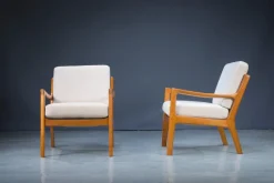 Pamono Set of Mid-Century Teak Senator Lounge Chairs by Ole Wanscher> Daybeds & Chaises Lounges