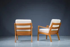 Pamono Set of Mid-Century Teak Senator Lounge Chairs by Ole Wanscher><noscript><img width=