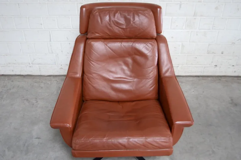 Pamono Set of Model 802 Lounge Chair and Ottoman by Werner Langenfeld for ESA, 1970s> Living Room Sets