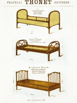 Discount Pamono Set of Nr. 2 Beds from Thonet, 1879