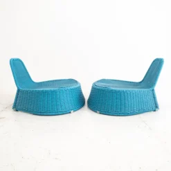 Pamono Set of Outdoor Armchairs in Synthetic Wicker from Ikea, 2007><noscript><img width=