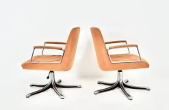 Pamono Set of P126 Office Chairs attributed to Osvaldo Borsani for Tecno, 1970s> Office Chairs