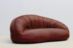 Discount Pamono Set of Pangolin Leather Sofa and Armchair by Egg Designs, 2015