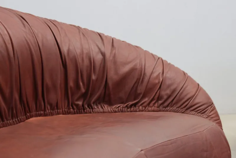 Discount Pamono Set of Pangolin Leather Sofa and Armchair by Egg Designs, 2015