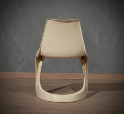 Pamono Set of Plastic White Chairs by Steen Ostergaard, 1970s><noscript><img width=