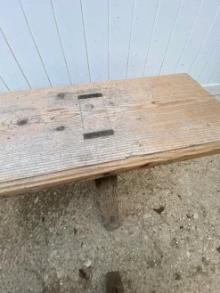 Best Pamono Set of Rustic Wood Farm Benches, 1950