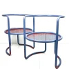 Clearance Pamono Set of Steel Tube Armchairs with Perforated Sheet Seat, 1960s