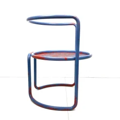 Clearance Pamono Set of Steel Tube Armchairs with Perforated Sheet Seat, 1960s