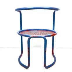 Clearance Pamono Set of Steel Tube Armchairs with Perforated Sheet Seat, 1960s