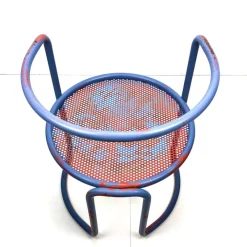 Clearance Pamono Set of Steel Tube Armchairs with Perforated Sheet Seat, 1960s