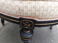 Pamono Set of Victorian Aesthetic Era Ebonised Children's Chairs><noscript><img width=