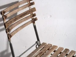 Pamono Set of Vintage Folding Garden Chairs, 1920><noscript><img width=