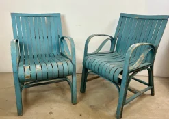 New Pamono Set of Vintage Garden Chairs