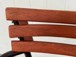 Pamono Set of Vintage Italian Bar Bistro Chairs in Metal and Wood, 1950s><noscript><img width=